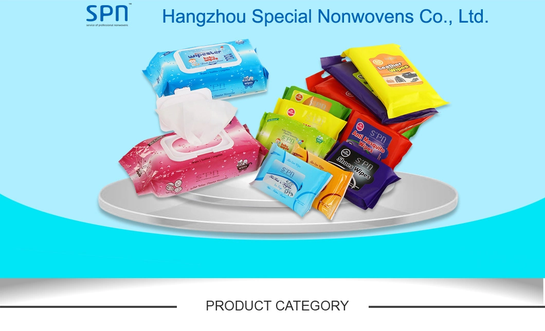 Special Nonwovens 100%Bamboo 80PCS Skincare Cleaning Moist Wipes Flushable and Biodegradable Soft Disinfection Wet Wipe