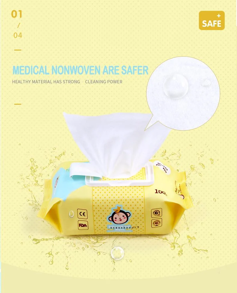 Wet Wipes 80 Sheets Newborn Baby Adult Hand Mouth Wipes