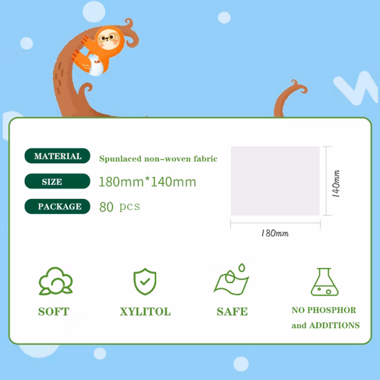 Custom Wet Wipes Factory Wholesale Cheap Alcohol Free Wet Towel Disposable Cleaning Baby Wet Wipe