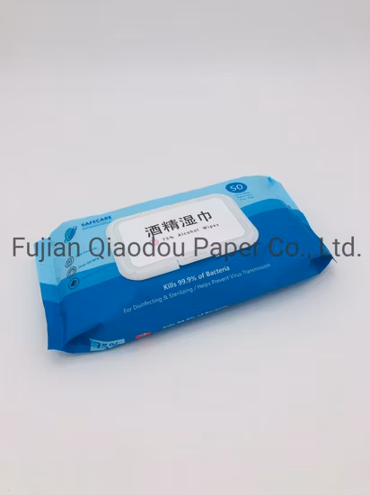 75% Alcohol Wipes Kill 99.9% of Bacteria Prevent Qiaodou Adult Wipes