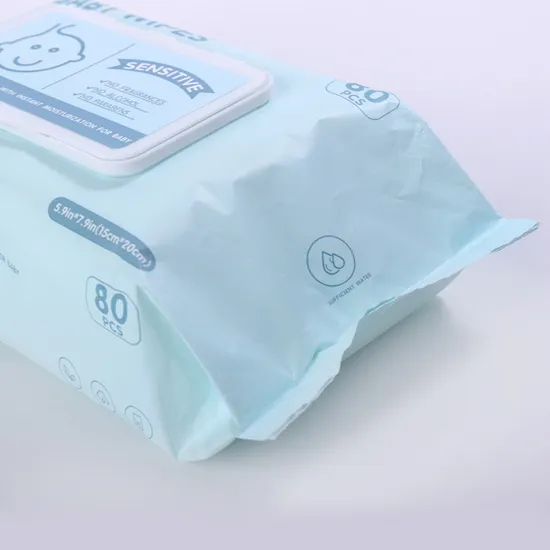 15*15cm Very Popular Soft Baby Wet Cotton Tissue for Hand and Face Hot Sale 