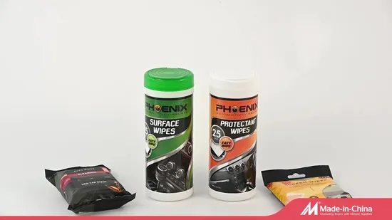 Cleaner Wipes for Plastic Surfaces 