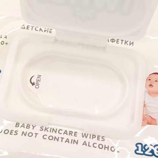 Non Woven Fabric Ultra Compact Single Use Baby Wipes
