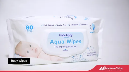 Biokleen No Harmfull Chemicals Ultra Comfortable Disinfect Soft Flushable 100% Biodegradable High Quality Baby Wipe 