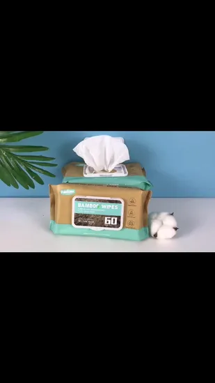Biodegradable Bamboo Wipes Natural Organic Baby Cleaning Wipes Eco Fragrance Alcohol Free Water Wet Wipes Baby Wipes 