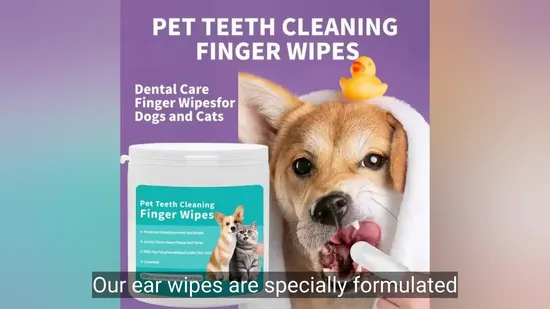 Gentle Pet Ear Wipes for Mite Control and Hygiene